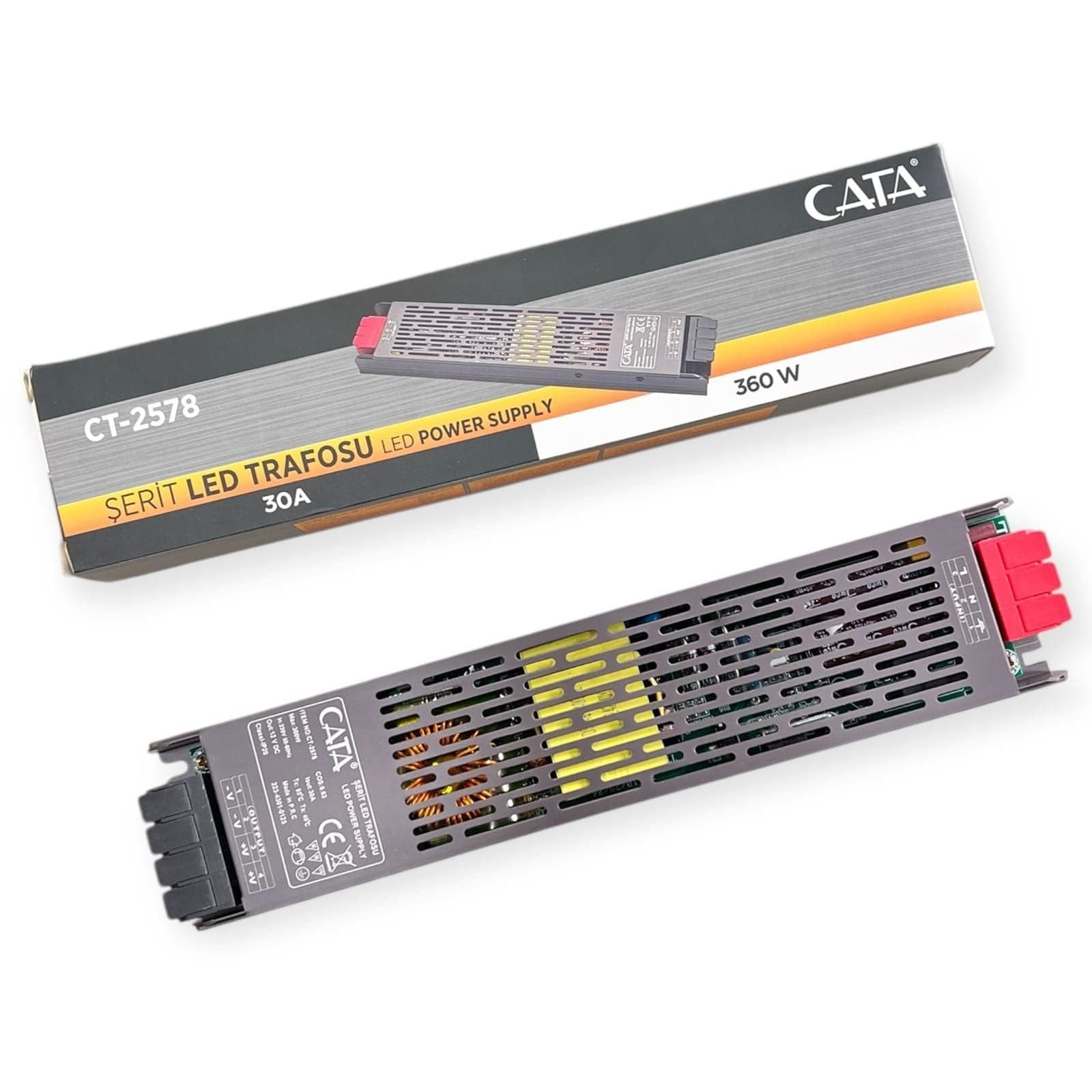 Cata 30 A 360w Slim Şerit Led Trafosu CT-2578
